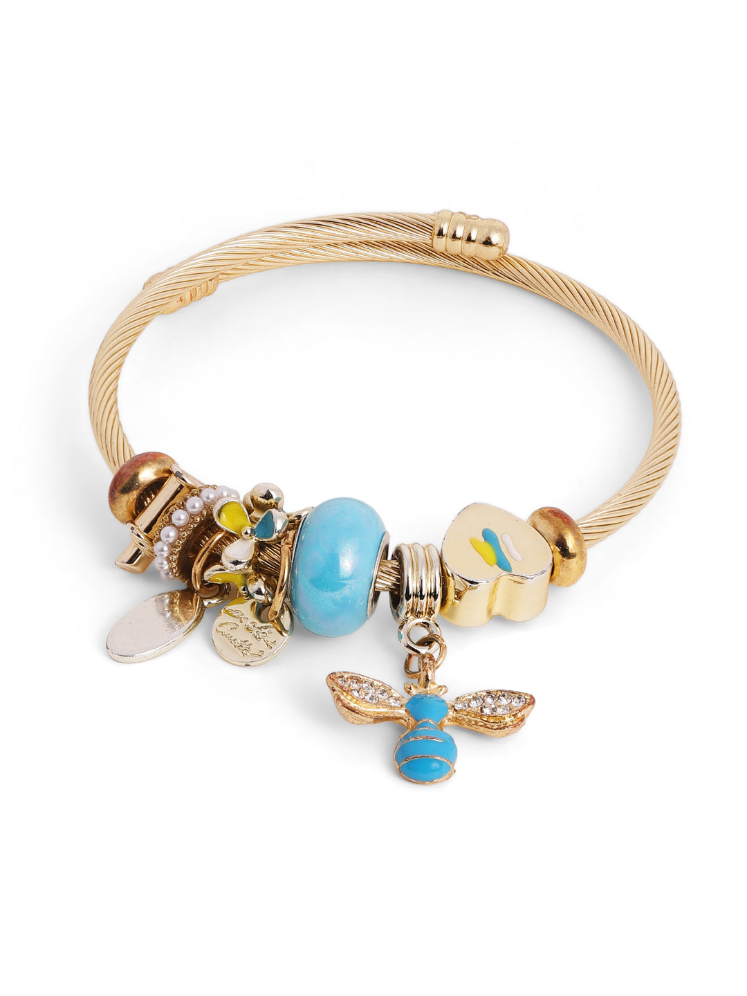Priyaasi Multi-color Beaded Flora-Fauna Bracelet