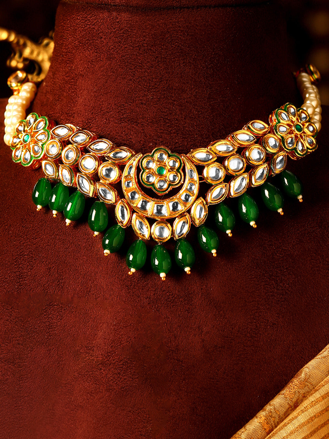 Priyaasi Gold Plated Kundan Jewellery Set