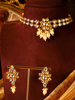 Priyaasi Gold Plated Kundan Jewellery Set