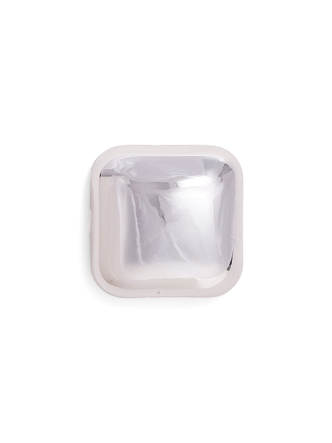 Priyaasi Silver Brass Solid Stud Earrings