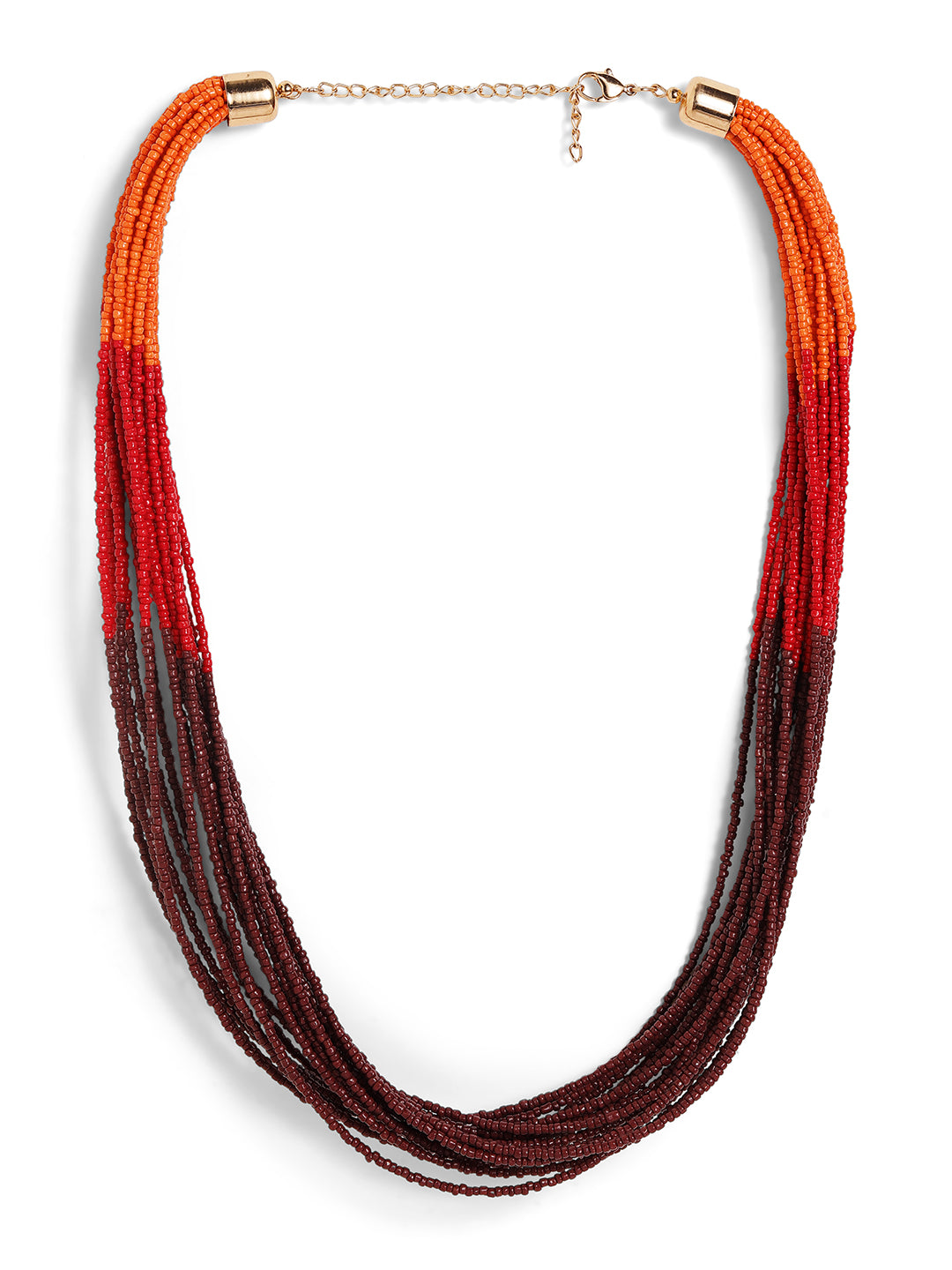 Priyaasi multi colored beaded necklace
