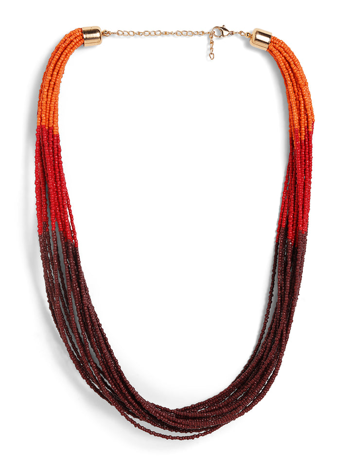 Priyaasi multi colored beaded necklace