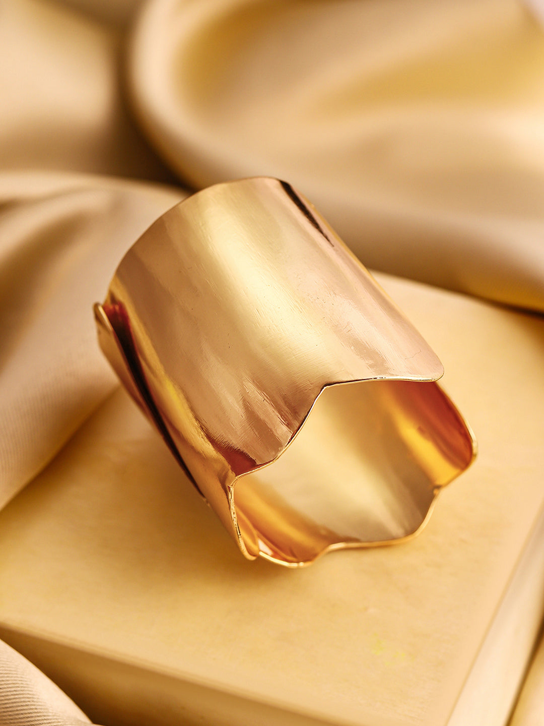 Priyaasi Gold Plated Brass-solid Bracelet