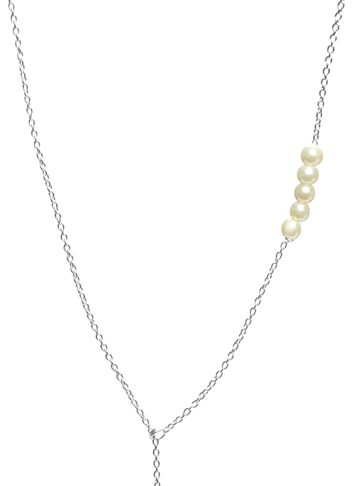 Priyaasi Silver Plated Pearl Necklace