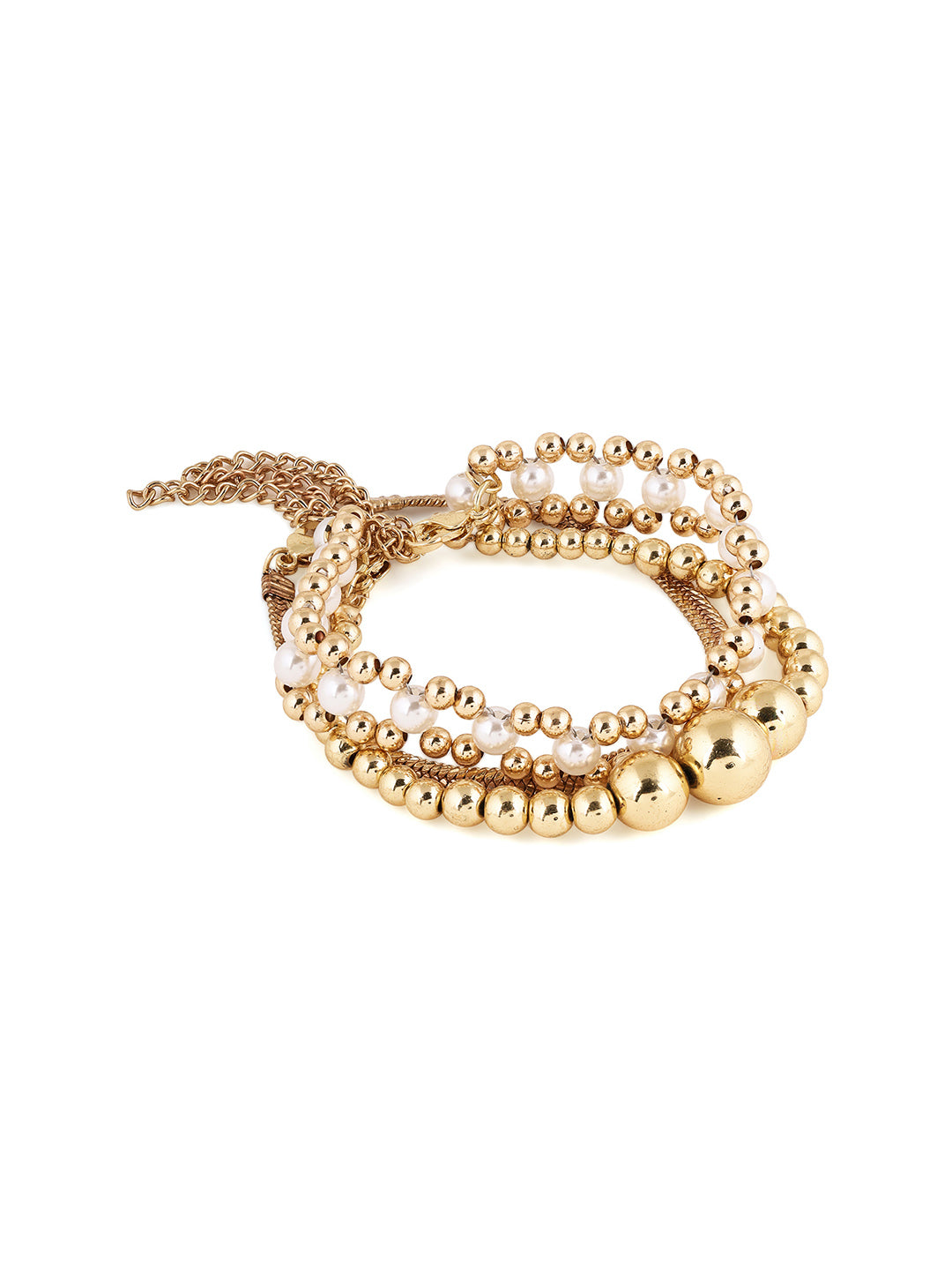 Priyaasi Gold Plated Pearl Bracelet