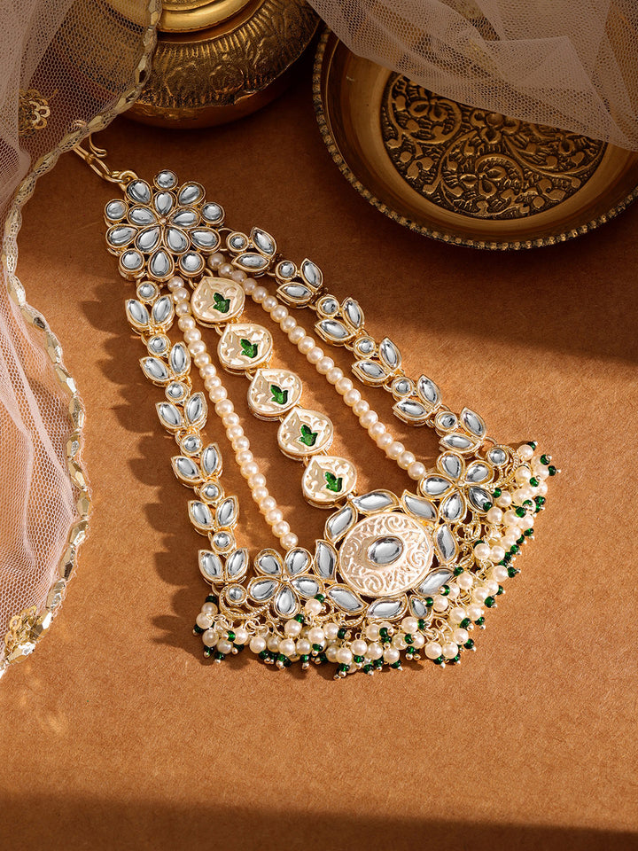 Priyaasi Gold Plated Kundan Passa