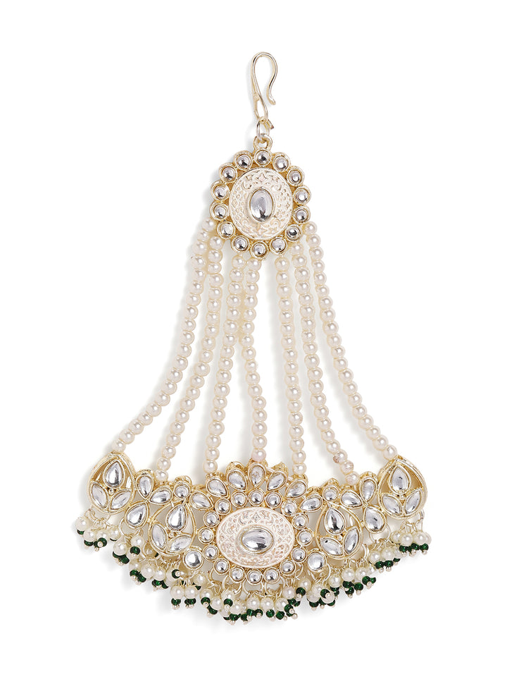 Priyaasi Gold Plated Kundan Passa