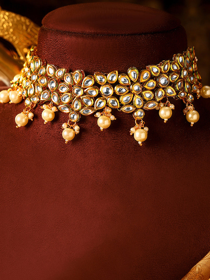 Priyaasi Gold Plated Kundan Jewellery Set