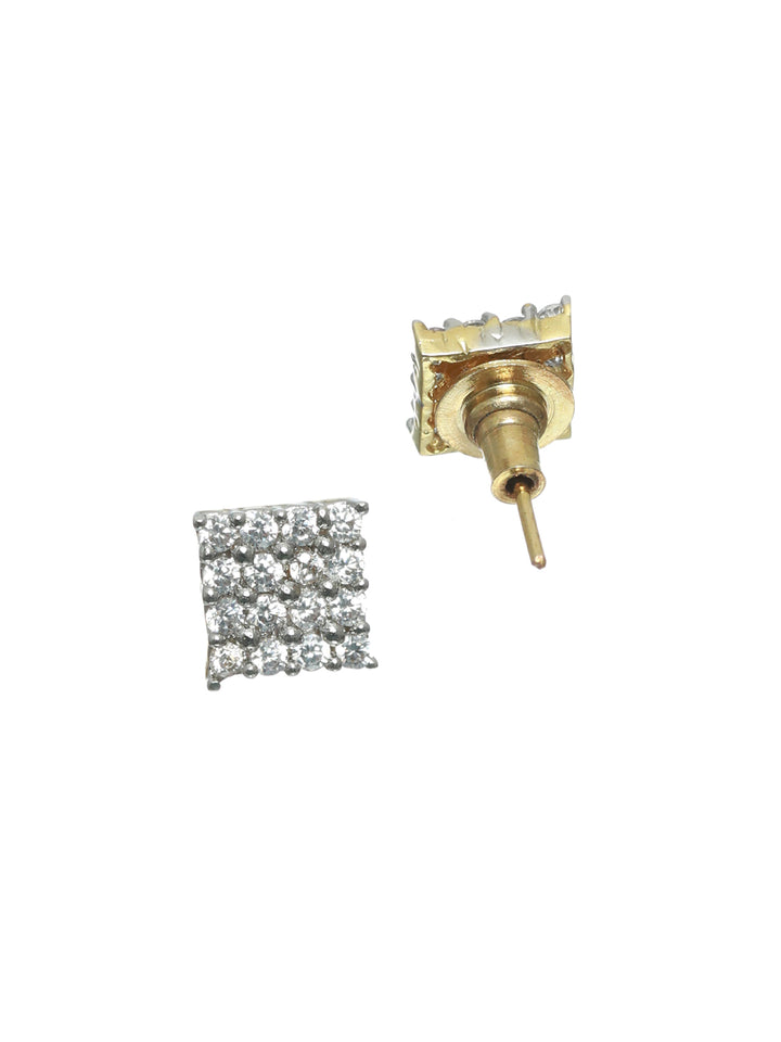 Priyaasi Gold Plated Crystal Stud Earrings