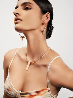 Priyaasi Gold Plated Beaded Necklace