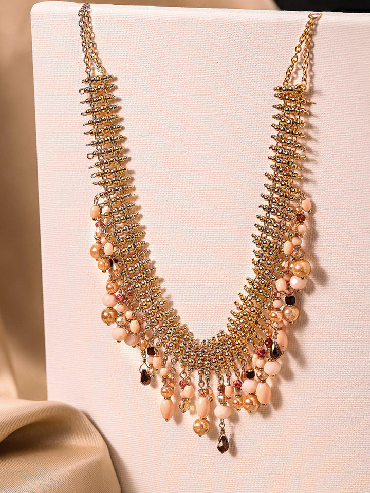 Priyaasi Gold Plated Beaded Necklace