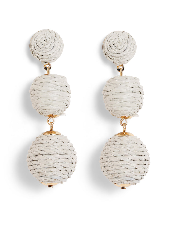 Priyaasi White colored drop earrings