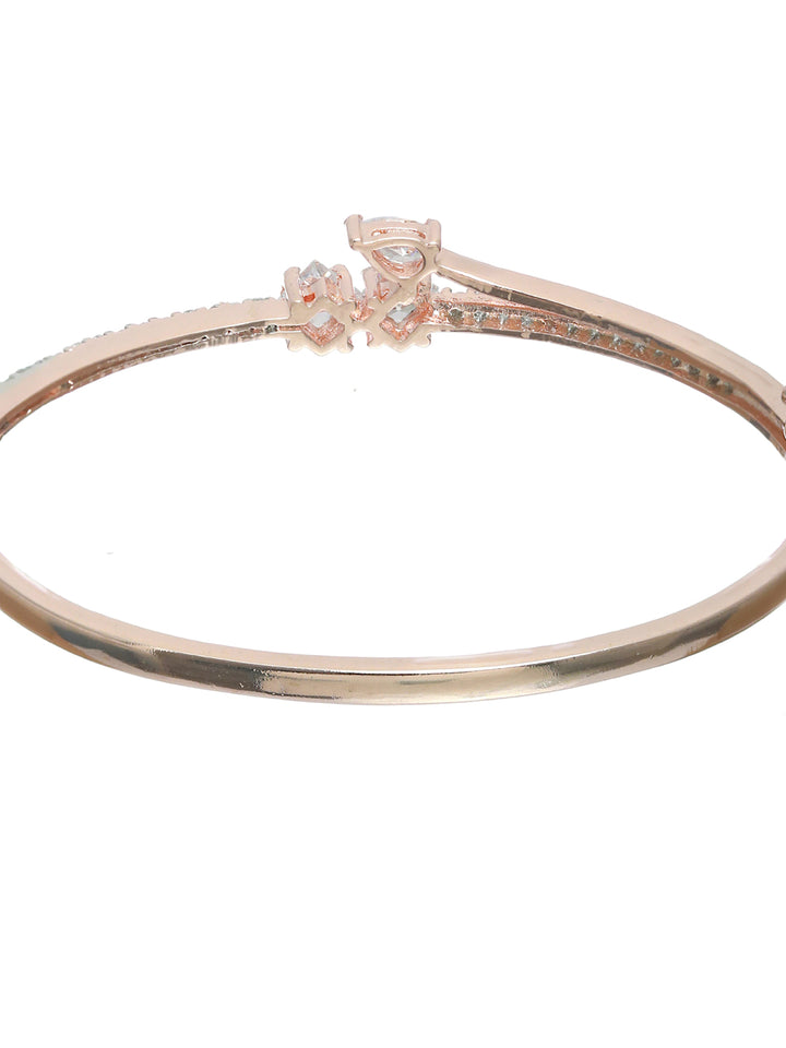 Priyaasi Gold Plated American Diamond Crystal Bracelet