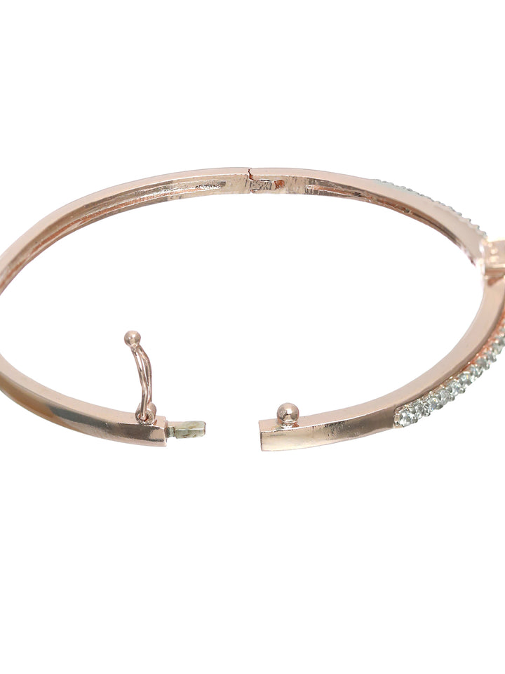 Priyaasi Gold Plated American Diamond Crystal Bracelet