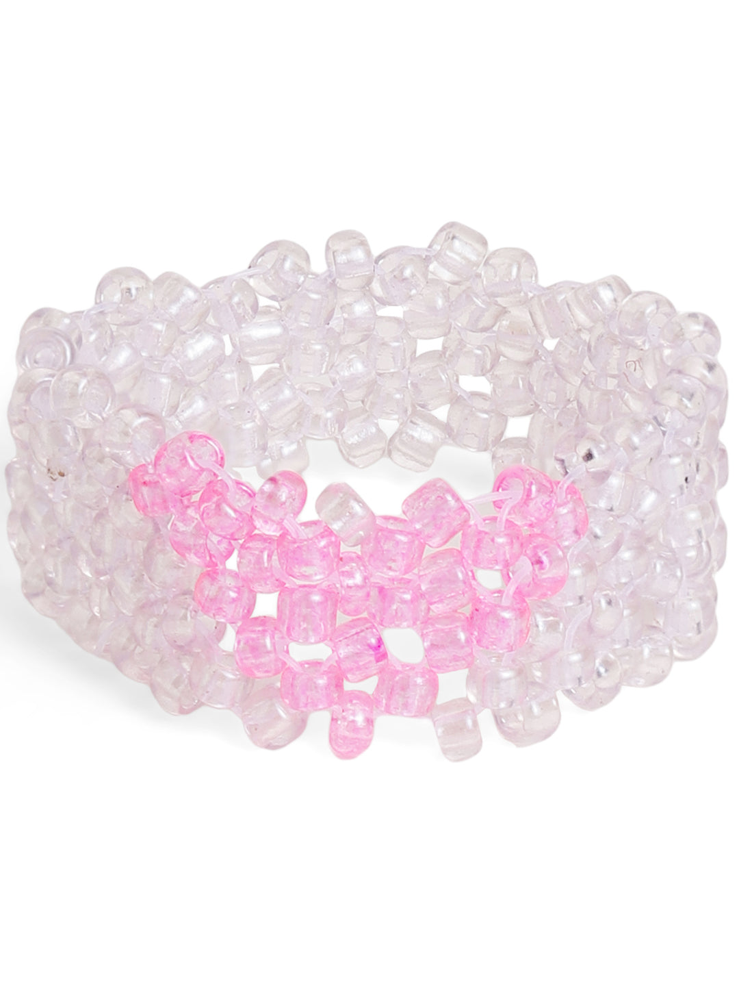 Priyaasi White Beaded Ring