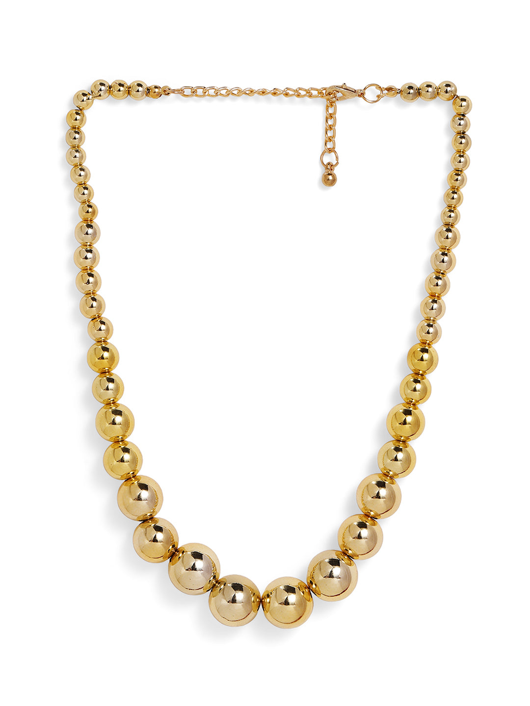 Priyaasi Gold Plated Brass Solid Necklace