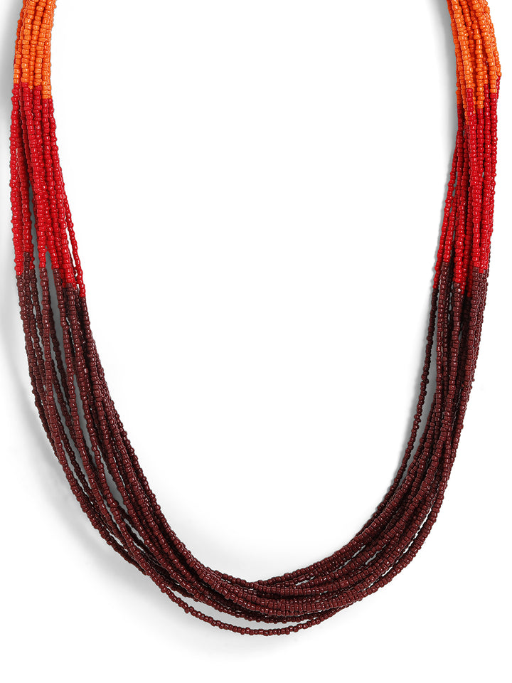 Priyaasi multi colored beaded necklace