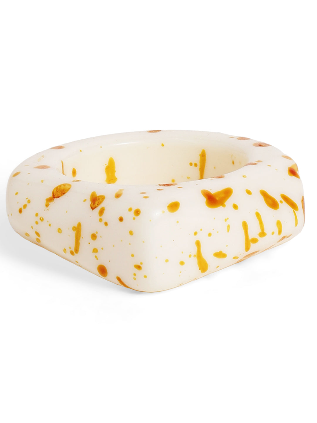 Priyaasi Gold Plated White Floral Ring