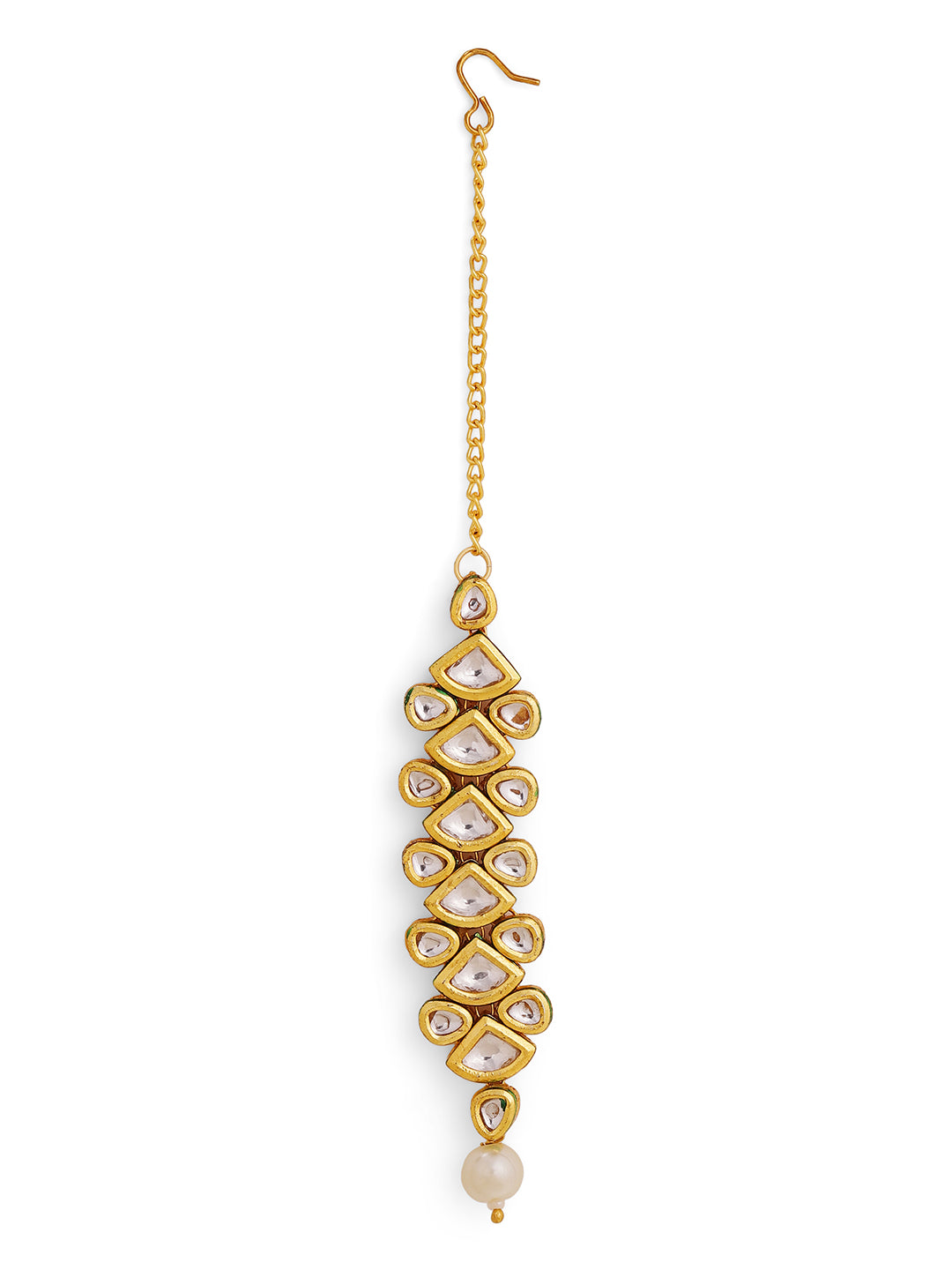Priyaasi Gold Plated Kundan Mangtika