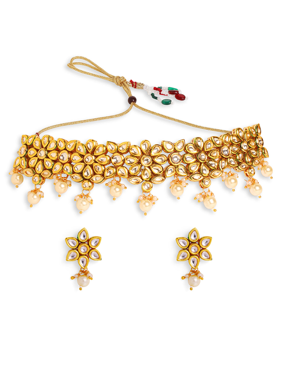 Priyaasi Gold Plated Kundan Jewellery Set