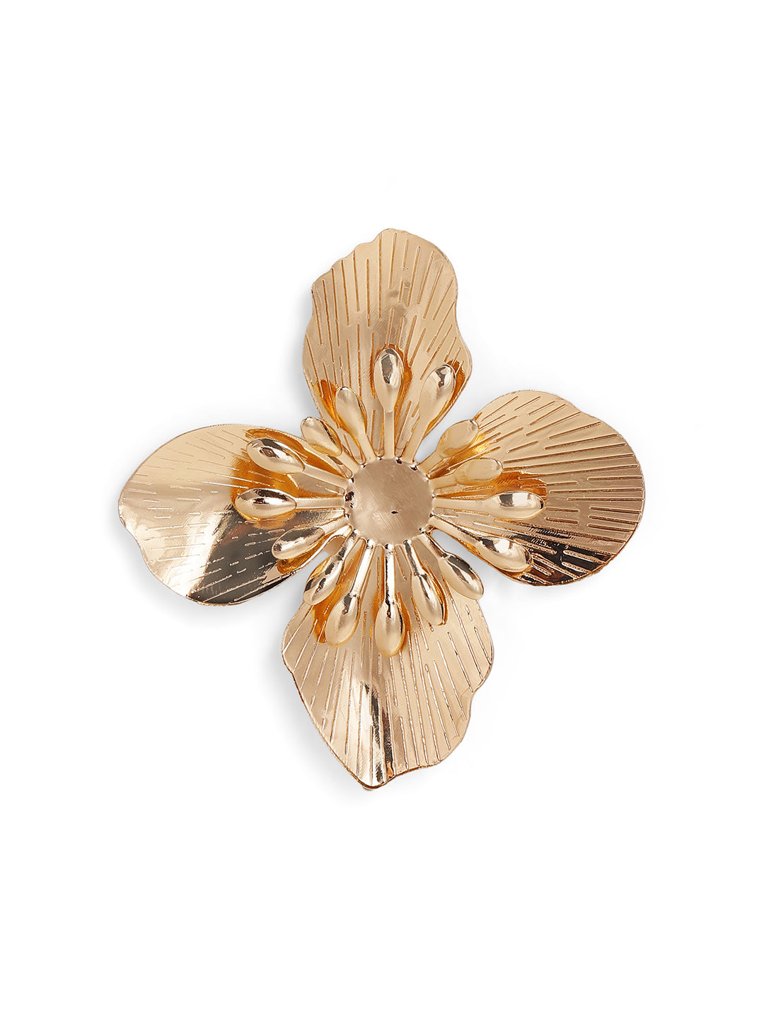 Priyaasi Gold Plated Brass Solid Stud Earrings