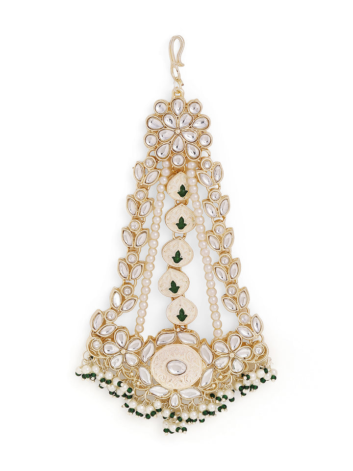 Priyaasi Gold Plated Kundan Passa