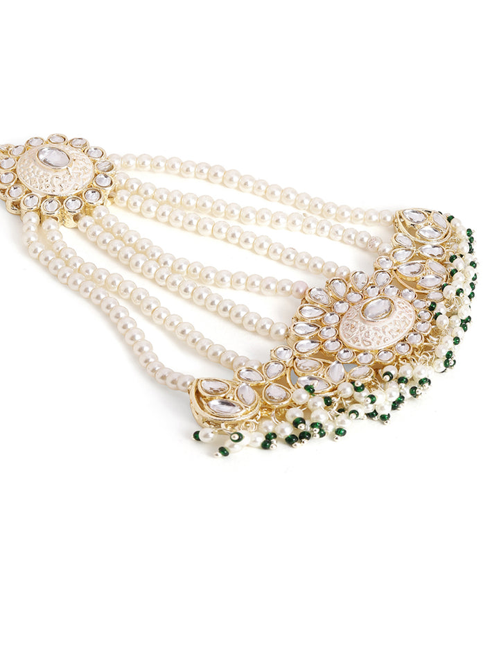 Priyaasi Gold Plated Kundan Passa
