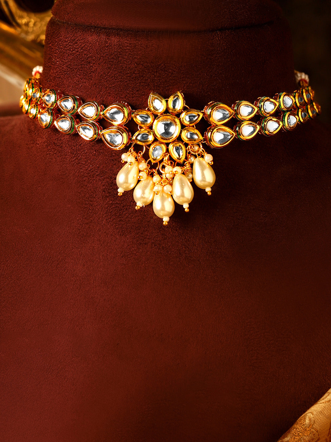 Priyaasi Gold Plated Kundan Jewellery Set