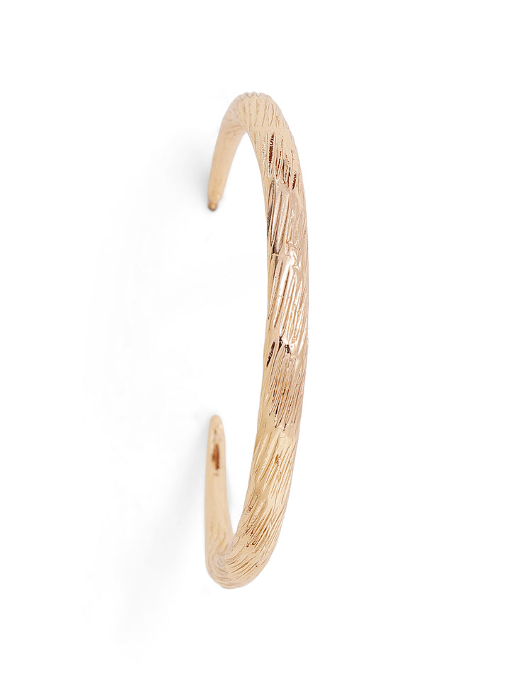 Priyaasi Gold Plated Brass-solid Hoops Earrings