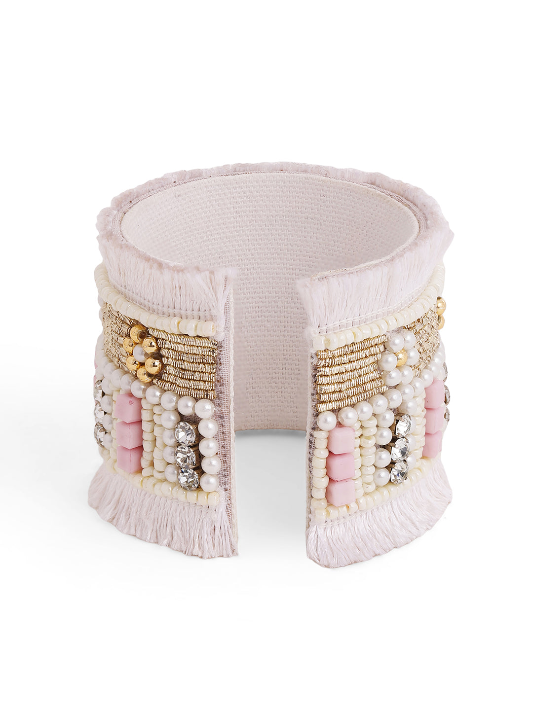 Priyaasi White Beaded Bracelet