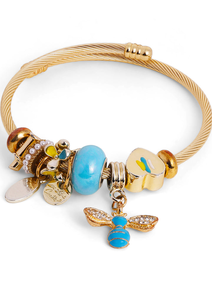 Priyaasi Multi-color Beaded Flora-Fauna Bracelet