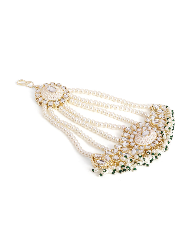 Priyaasi Gold Plated Kundan Passa