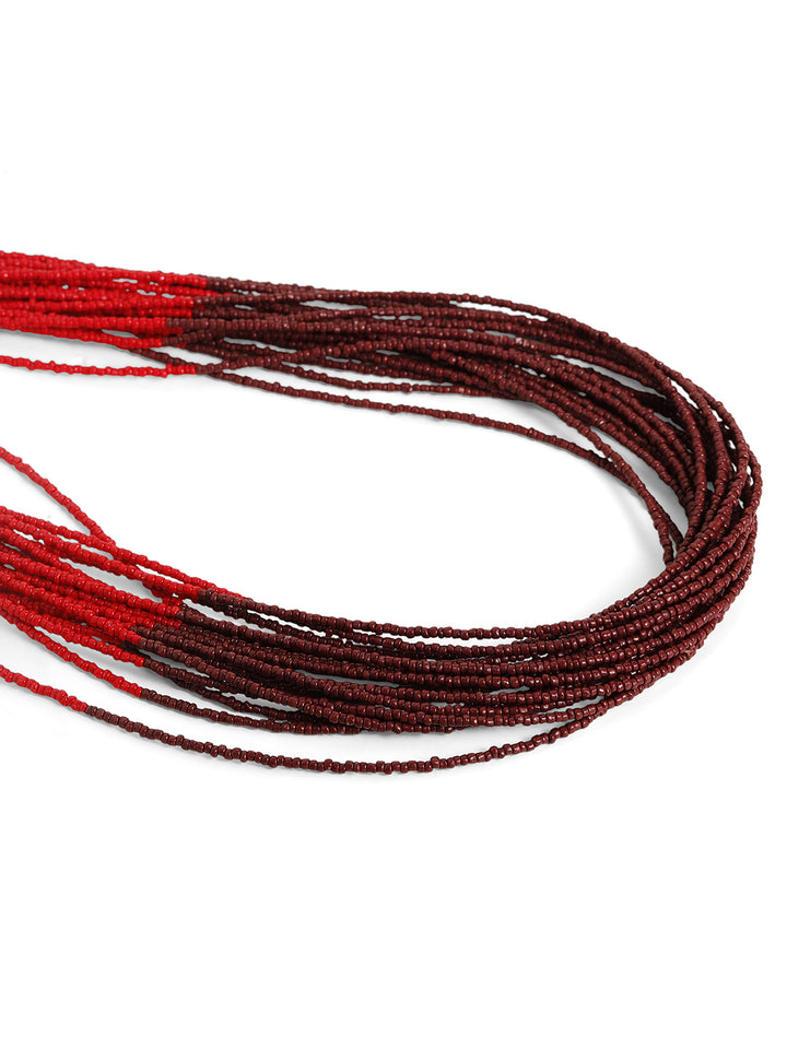 Priyaasi multi colored beaded necklace