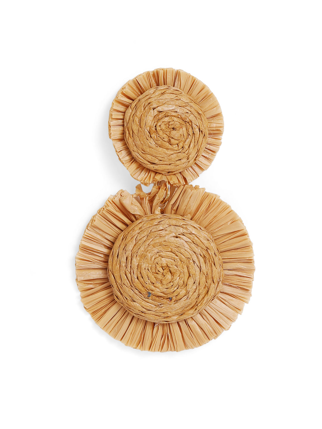 Priyaasi Gold Plated Floral Drop Earrings