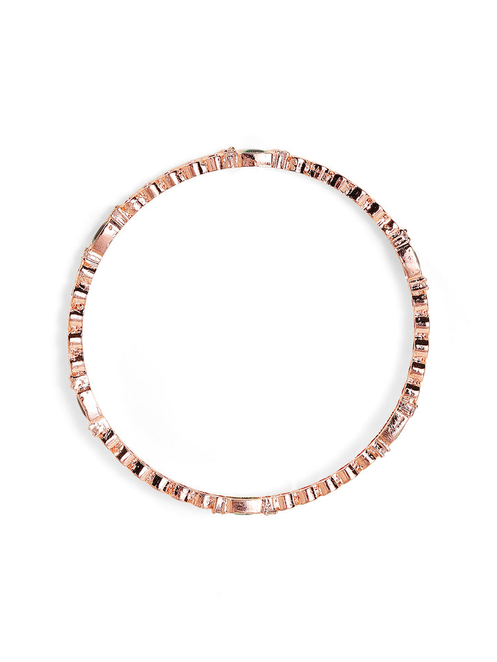 Priyaasi Gold Plated Multi-Color Ruby-Emarld American Diamond Bangles