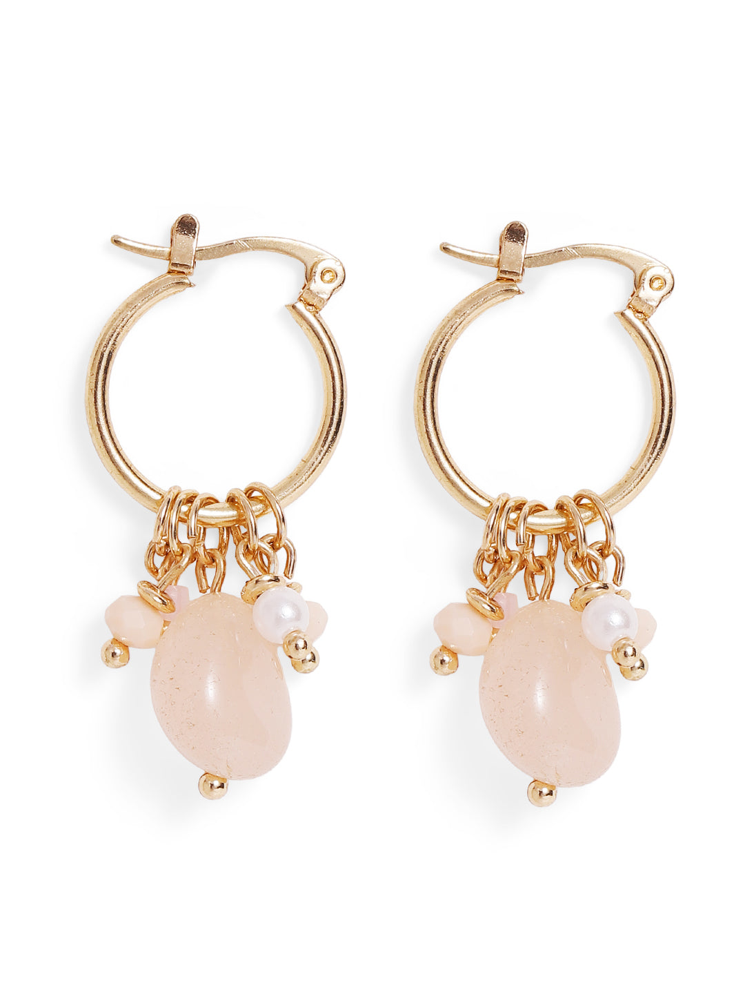 Priyaasi Gold Plated Brass-solid Drop Earrings