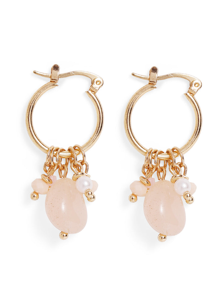 Priyaasi Gold Plated Brass-solid Drop Earrings