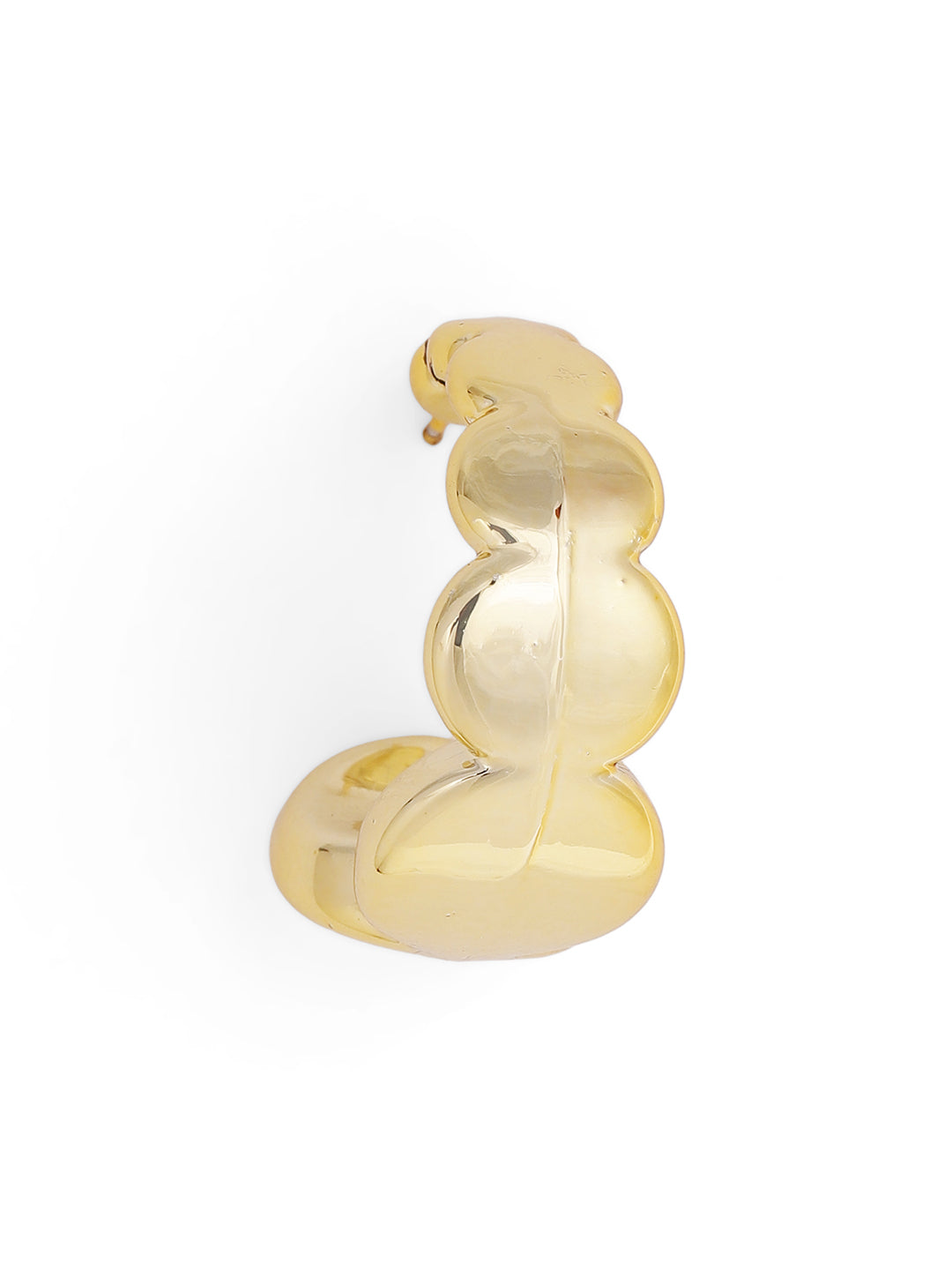 Priyaasi Gold Plated Brass Solid Stud Earrings