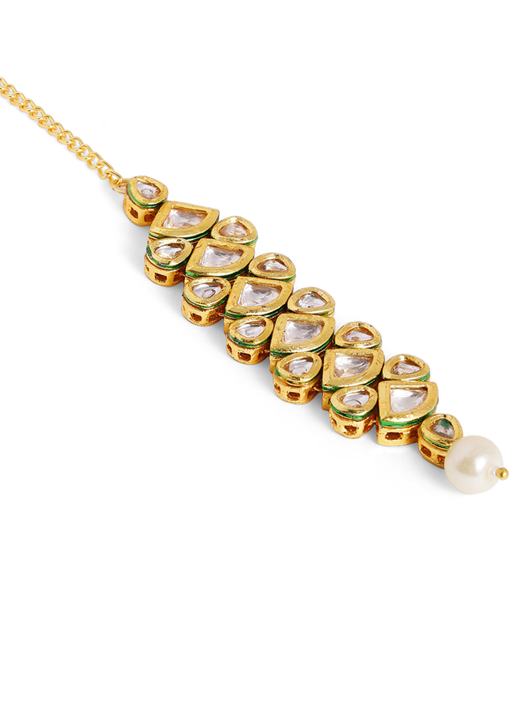 Priyaasi Gold Plated Kundan Mangtika