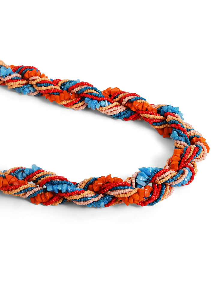 Priyaasi Multi colored beaded necklace
