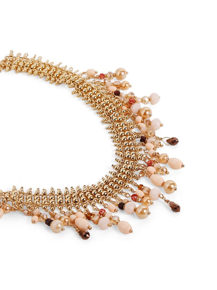 Priyaasi Gold Plated Beaded Necklace
