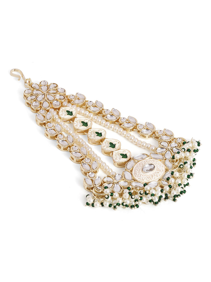 Priyaasi Gold Plated Kundan Passa