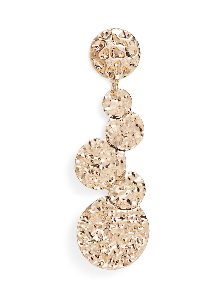 Priyaasi Gold Plated Brass Solid Drop Earrings