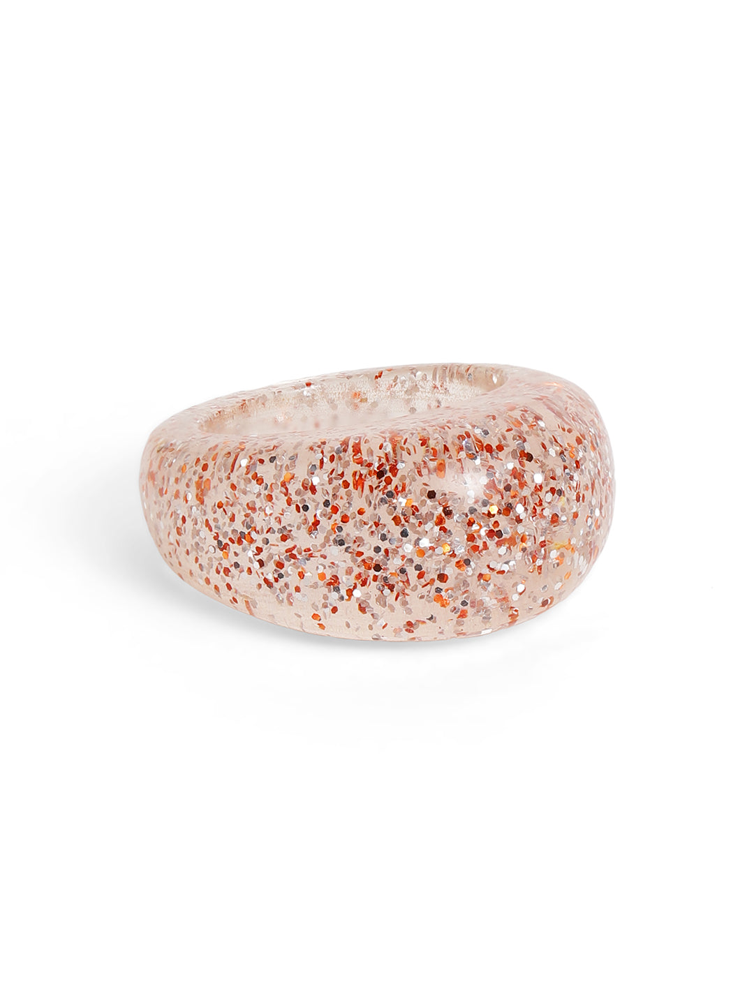 Priyaasi Gold Plated Pink Brass-solid Ring