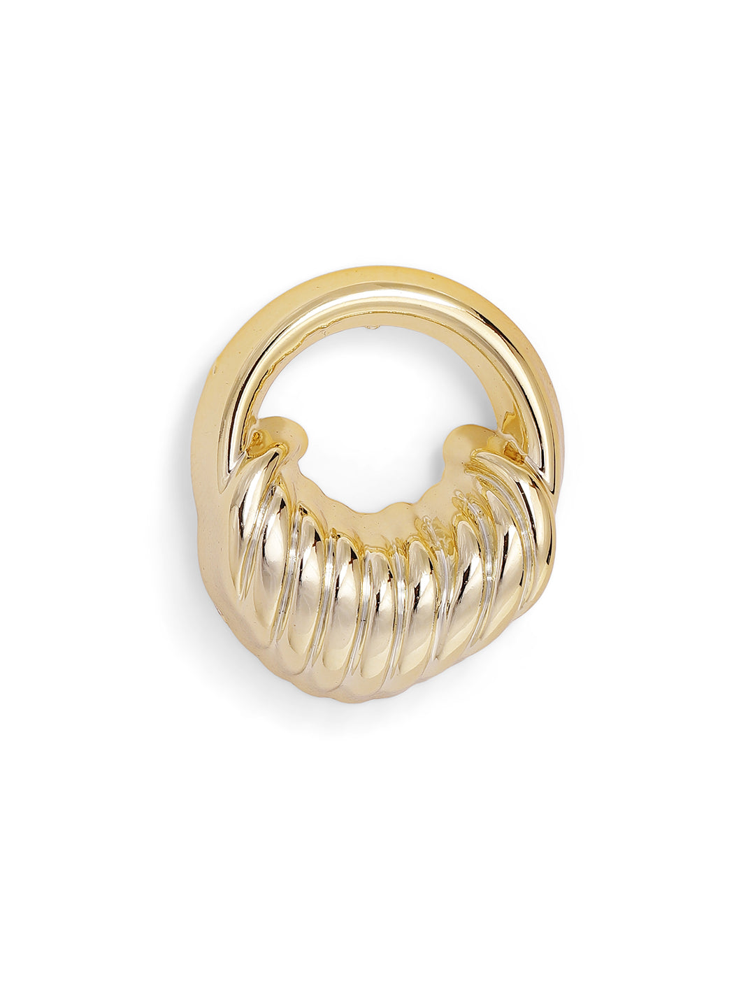 Priyaasi Gold Plated Brass Solid Stud Earrings