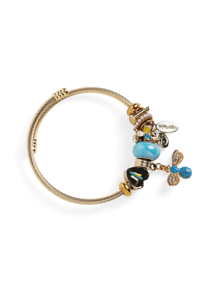 Priyaasi Multi-color Beaded Flora-Fauna Bracelet