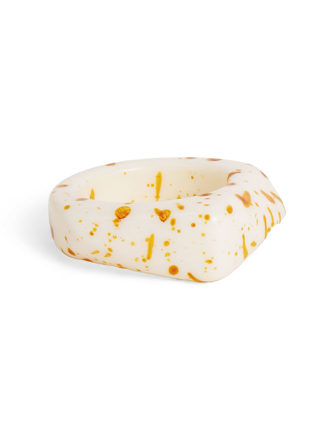 Priyaasi Gold Plated White Floral Ring