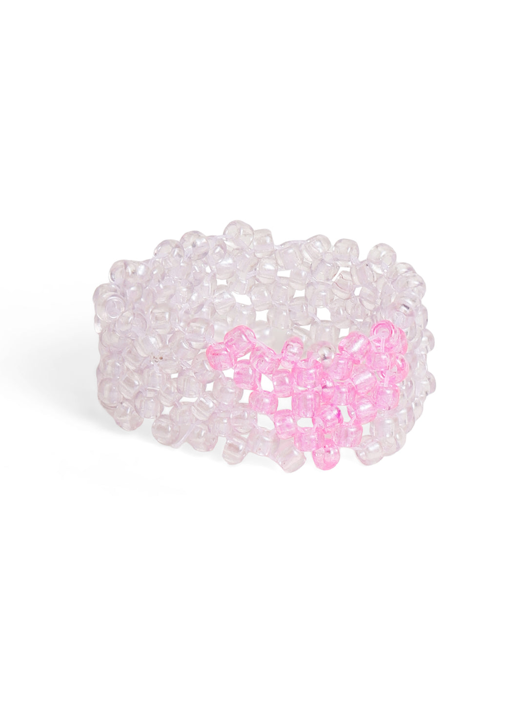Priyaasi White Beaded Ring