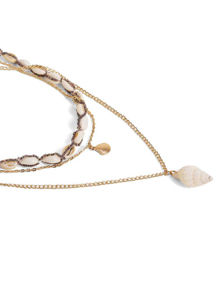 Priyaasi multi colored multi-Layered necklace