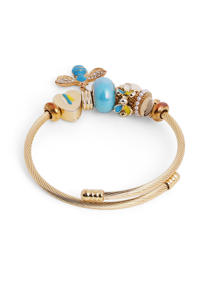 Priyaasi Multi-color Beaded Flora-Fauna Bracelet
